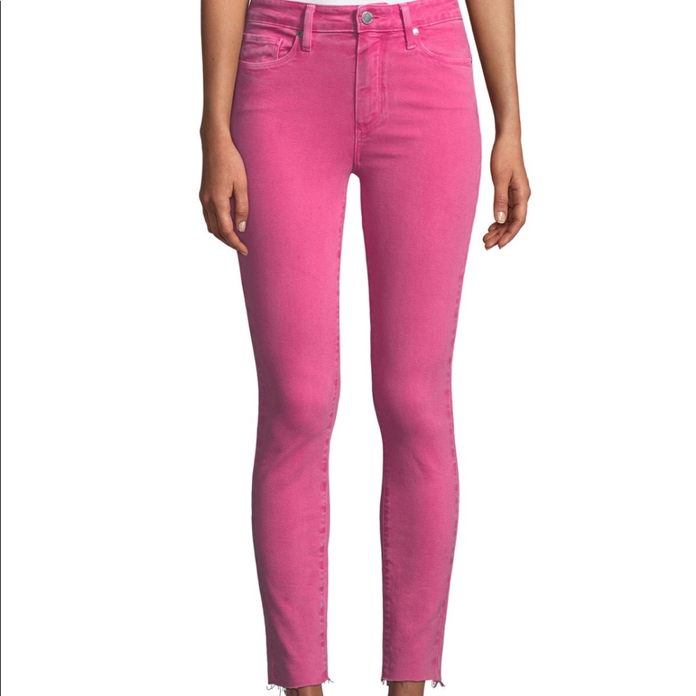 Paige hot pink skinny jeans!